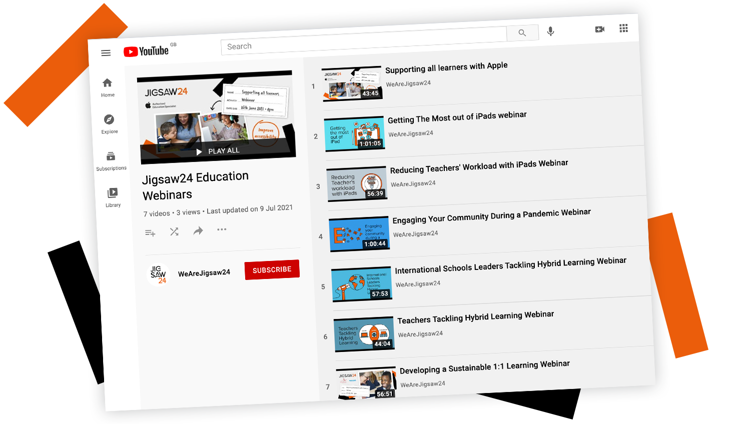 More education webinars on our YouTube Channel