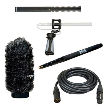 Rode NTG-2 Shotgun Microphone, Pistol Grip and Boompole Bundle image 1