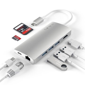 Satechi USB-C Multiport 4K Adapter with Ethernet V2 - Silver image 3
