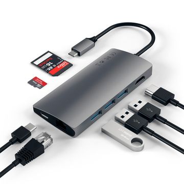 Satechi USB-C Multiport 4K Adapter with Ethernet V2 - Space Grey image 3