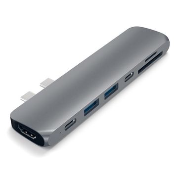 Satechi USB-C Thunderbolt 3 Pro 4K HDMI Hub - Space Grey for MBP 13/15 image 2