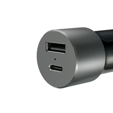 Satechi Aluminium USB-C Car Charger 2 Ports: USB-C & USB-A Space Grey image 2