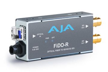 AJA FiDO-R Single Channel Optical Fibre to HDSDI Mini Converter image 1