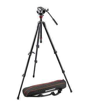 Manfrotto 500 MVH500AH,755XBK System with MDeVe aluminium legs & bag image 1