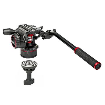 Manfrotto Nitrotech N8 Video Head w/ CF Single Legs Tripod and bag image 2
