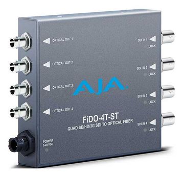 AJA Fido 4T ST 4 Channel Optical Fiber to 3G-SDI Converter image 1