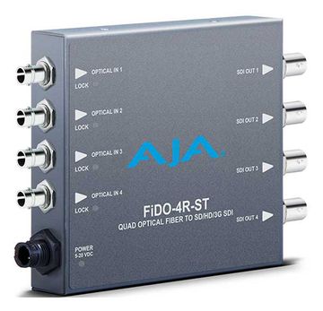 AJA FIDO-4R-ST 4 Channel Optical to 3G-SDi Converter image 1