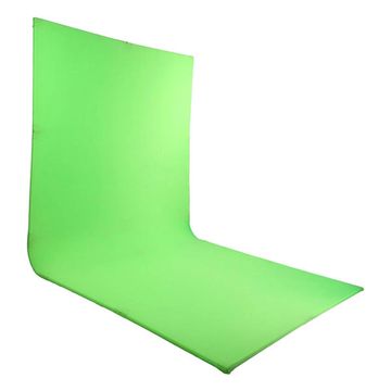 Datavision Ledgo Self Standing L-Shaped Curved Green Screen image 1