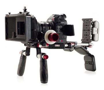Shape Canon C100/C300/C500 Offset Shoulder Rig With Vlock Plate image 2