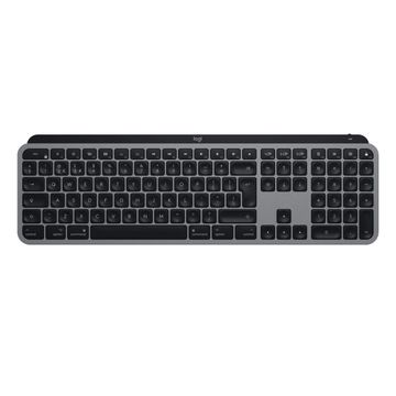 Logitech MX Keys Wireless Aluminium Mac UK Keyboard - Space Gray image 1