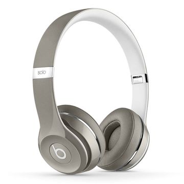 Apple Beats Solo2 On-Ear Luxe Edition Headphones - Silver image 1