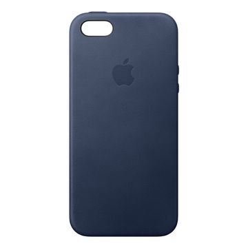 Apple iPhone SE Leather Case - Midnight Blue image 1