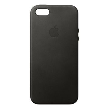 Apple iPhone SE Leather Case - Black image 1