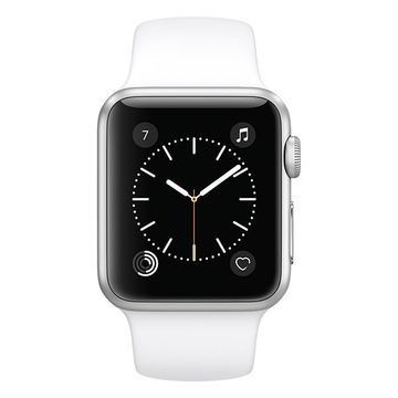 Apple Watch S1 38mm Silver Aluminium Case with White Sport Band image 2