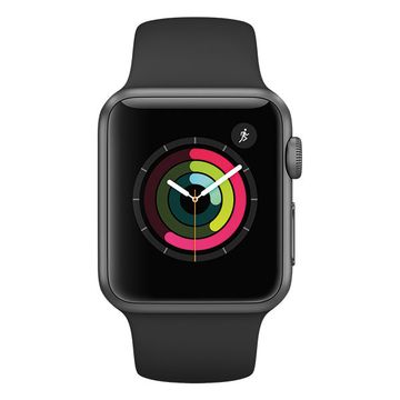 Apple Watch S1 38mm Space Grey Aluminium Case with Black Sport Band image 2