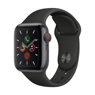 Apple Watch S5 40mm Space Grey Aluminium with Black Sport Band + GPS image 1