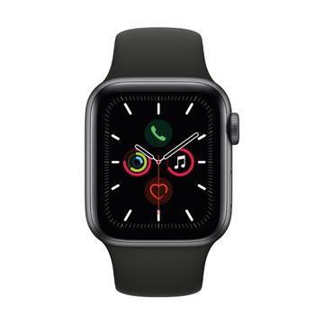 Apple Watch S5 40mm Space Grey Aluminium with Black Sport Band + GPS image 2