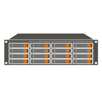 euroNAS 64TB 16-Bay 3U Network Storage Server Solution image 1