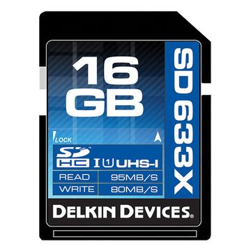 Delkin 16GB SDXC Elite UHS-1 633X Memory Card - 95MB/S image 1