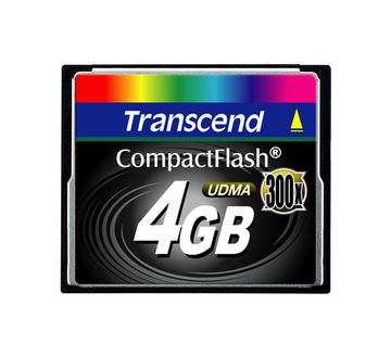 Transcend 4GB 300x CompactFlash Memory Card image 1