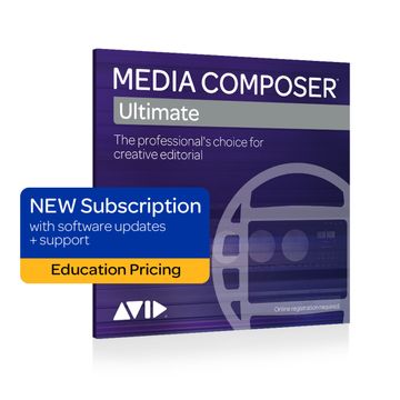 Avid Media Composer | Ultimate 1-Year Subscription - Education Pricing image 1