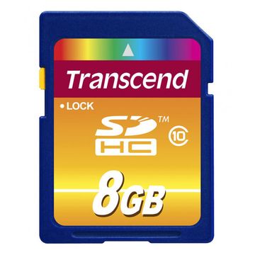 Transcend 8GB Class 10 SDHC Memory Card image 1