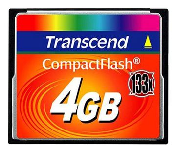 Transcend 4GB CompactFlash Memory Card image 1