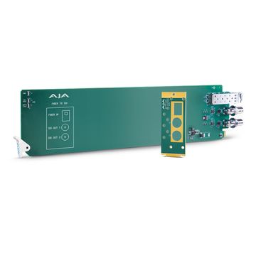 AJA openGear 1-Channel Multi-Mode LC Fiber to 3G-SDI Receiver image 1