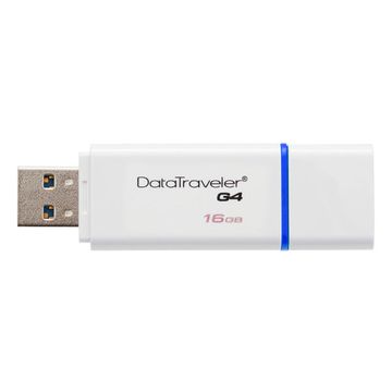 Kingston DataTraveler Gen4 16GB USB 3.0 Flash Drive - White & Blue image 2