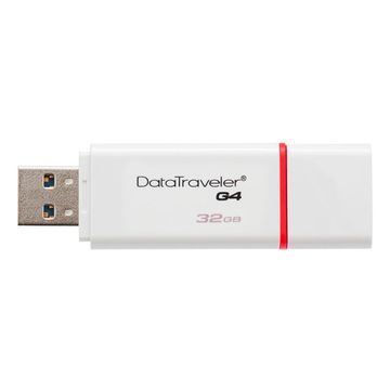 Kingston DataTraveler Gen4 32GB USB 3.0 Flash Drive - White & Red image 2