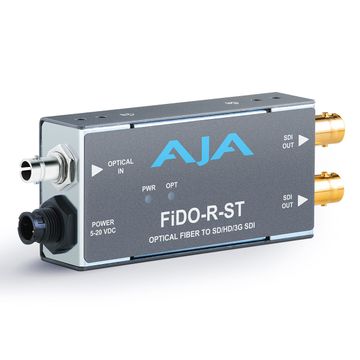 AJA 1-Channel Single-Mode ST Fiber to 3G-SDI Receiver image 1