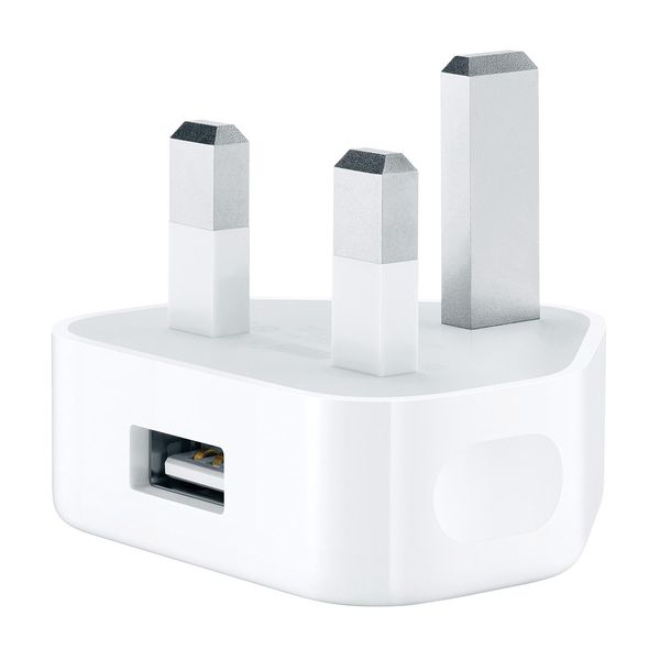 Apple 5W USB Power Adapter UK plug no cable - iPhone, iPod & iPad mini