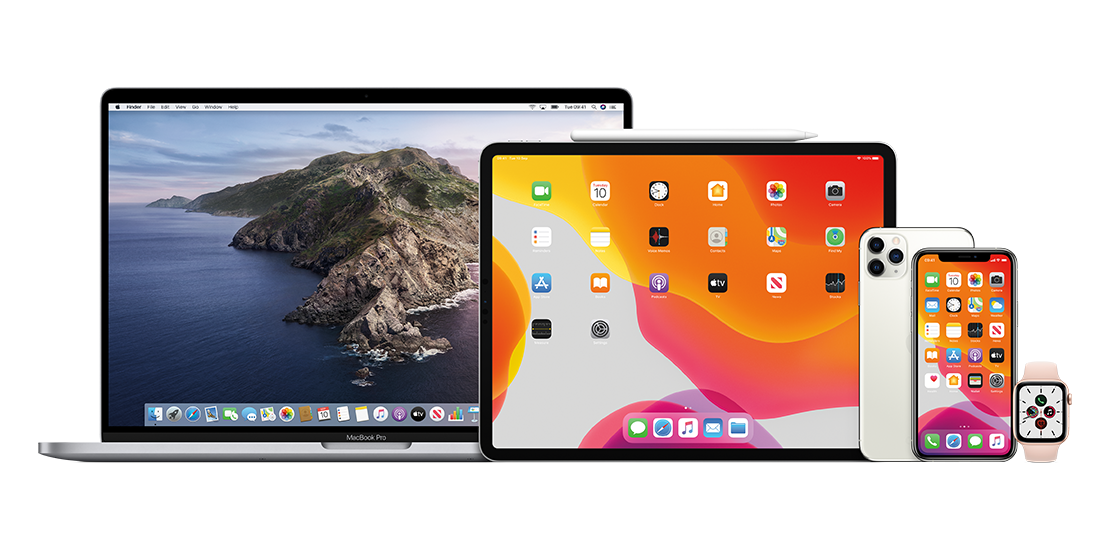 Apple MacBook Pro, iPad Pro, iPhones and Watch